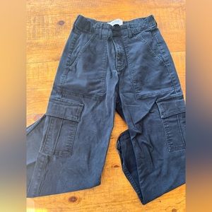Hollister ultra high-rise black cargo pants